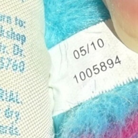 Build A Bear Sitting Blue Hippie Peace Plush Stuffed Support Pet Toy BFF Retro - Picture 14 of 16